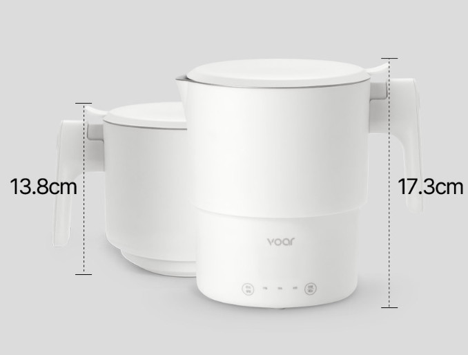 VOAR Easy Electric Pot C Portable Milk Powder Foldable All-Stainless Steel Pot