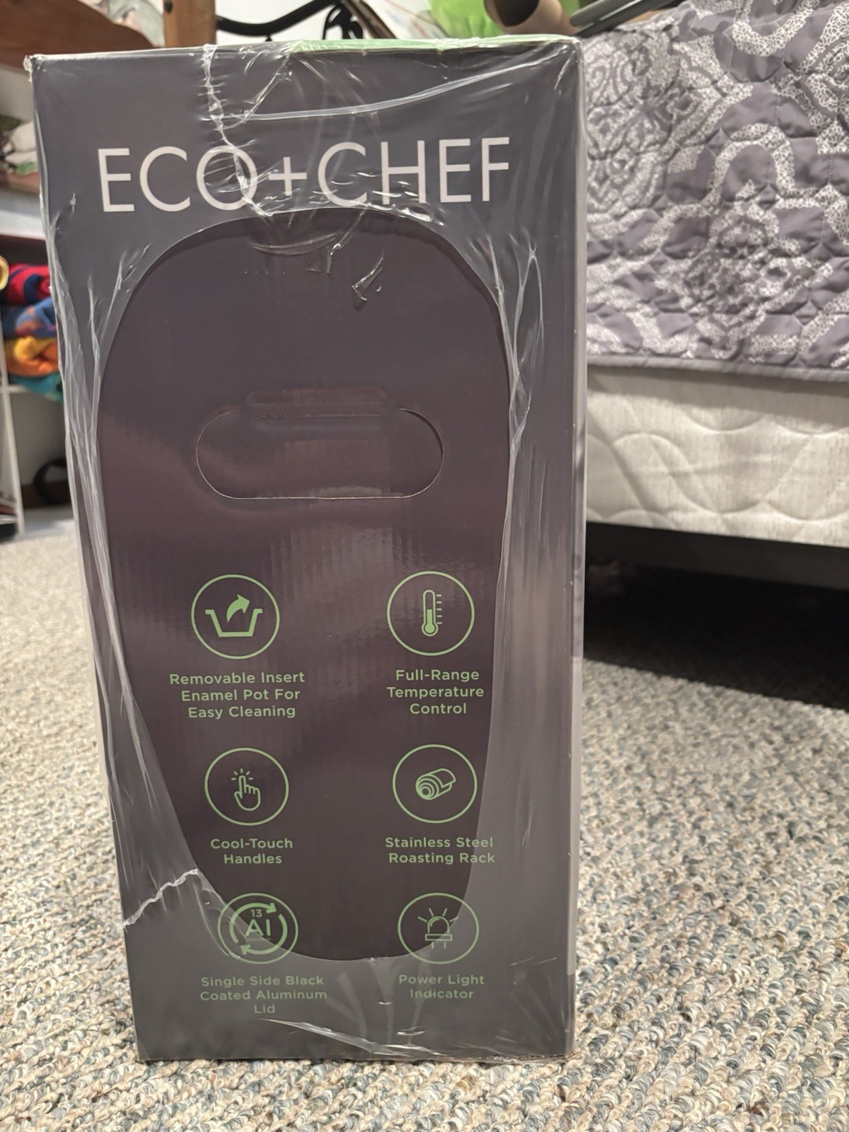 ECO+CHEF 14 Quart Roaster Oven Stainless Steel Turkey Roasting Pan