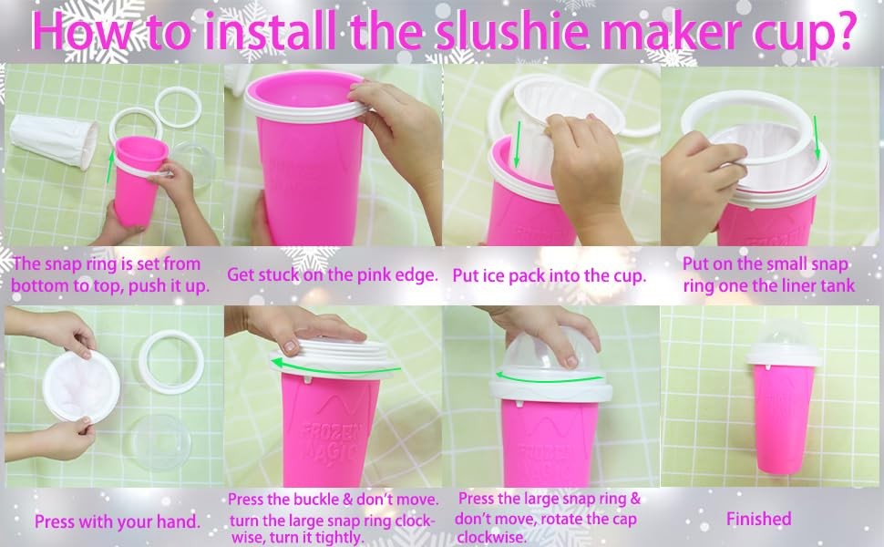 Slushie Maker Cup, Magic Quick Frozen Smoothies Cups for Homemade Milk Shake …