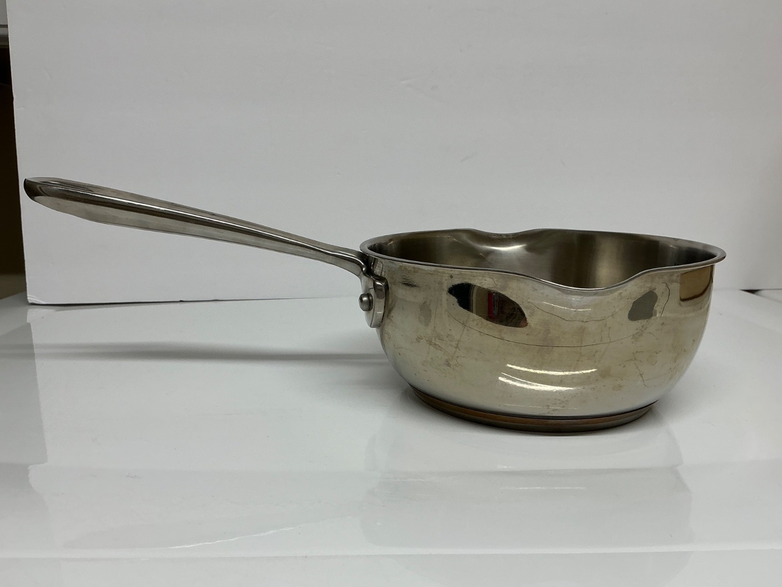 Emeril 1 Qt. Saucepan Pot Pan Double Pour Spout Stainless Steel No Lid