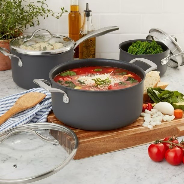 Member’s Mark 15-Piece Hard Anodized Nonstick Aluminum Cookware Set