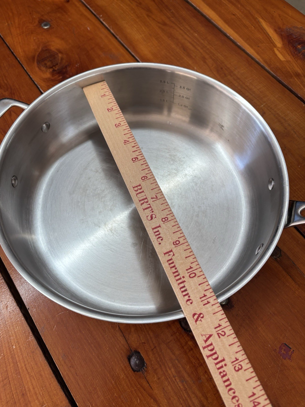 Viking Contemporary 3-Ply Frying Pan, 12 Inch Stainless Steel Kitchen Cookware,