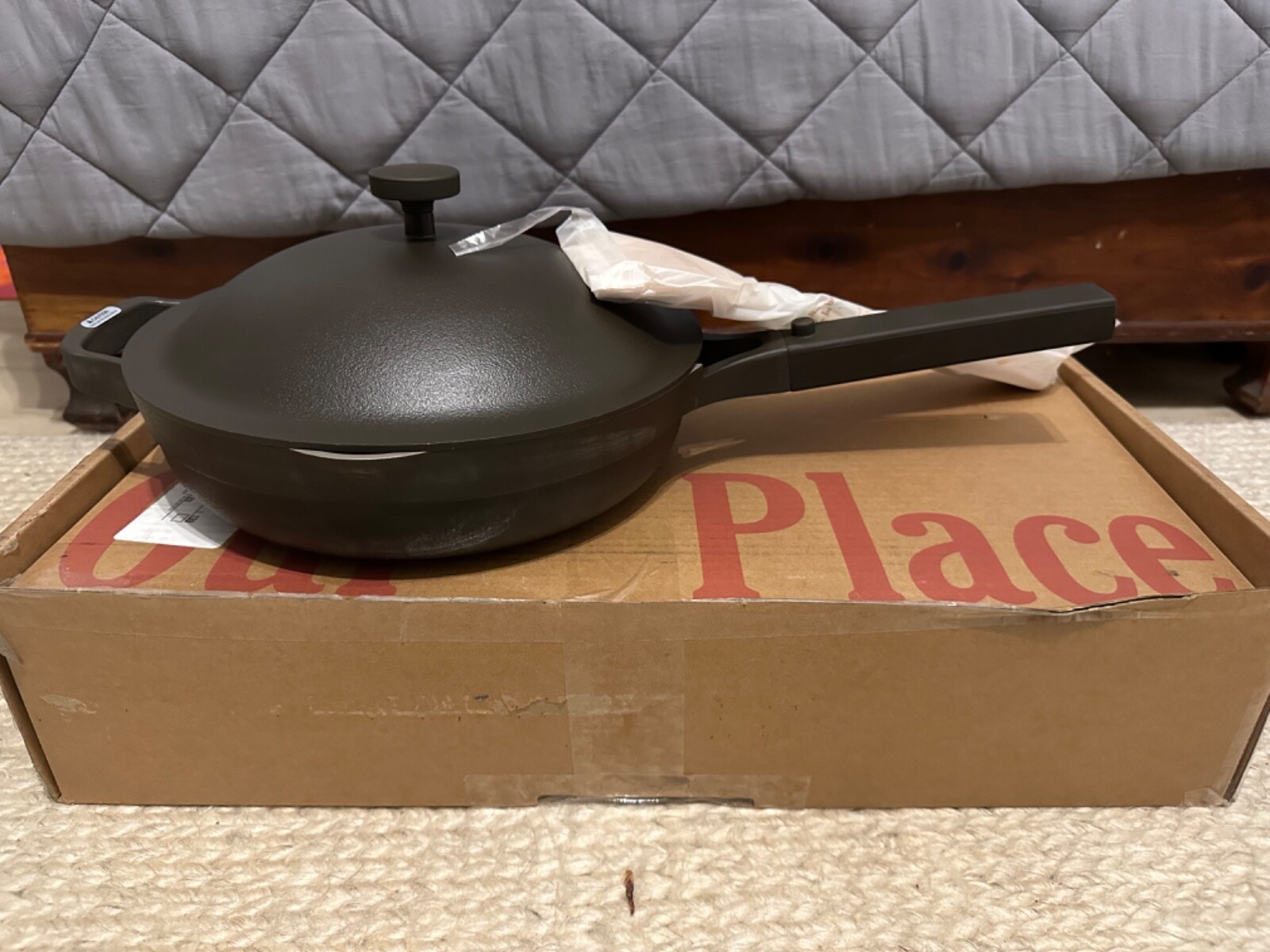 Our Place Always Pan 2.6 Qt 10.5” w/ Wooden Spoon + Steamer Basket -2.0 BLACK