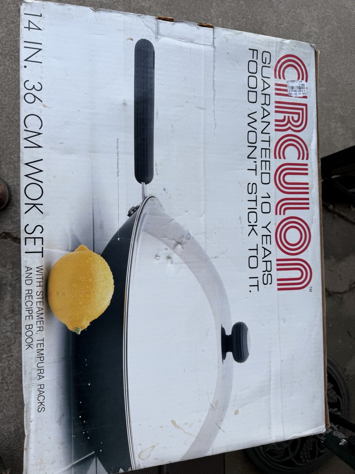 NIB Circulon Classic 14” Non Stick Stir fry wok Set