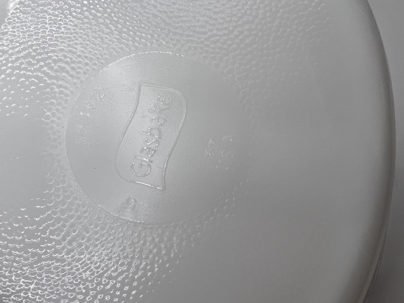 GLASBAKE GREEN DAISY MILK GLASS 10 INCH DIVIDED J2352 CASSEROLE / SERVING DISH