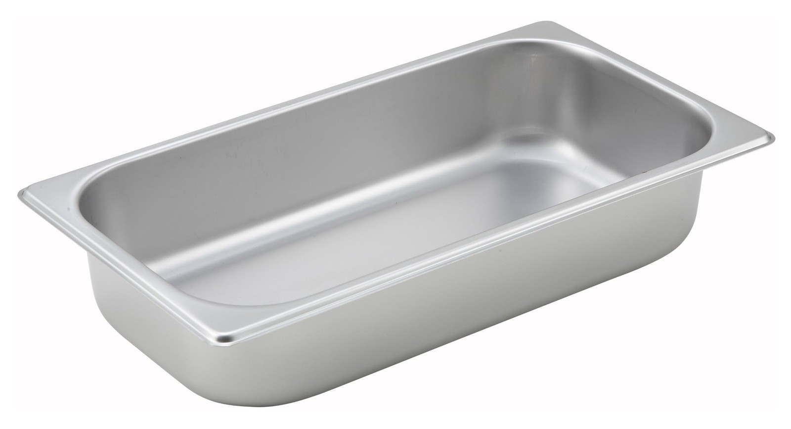 1/3 Size Pan 2-1/2 Inch Stainless Steel Steam Table Food Container