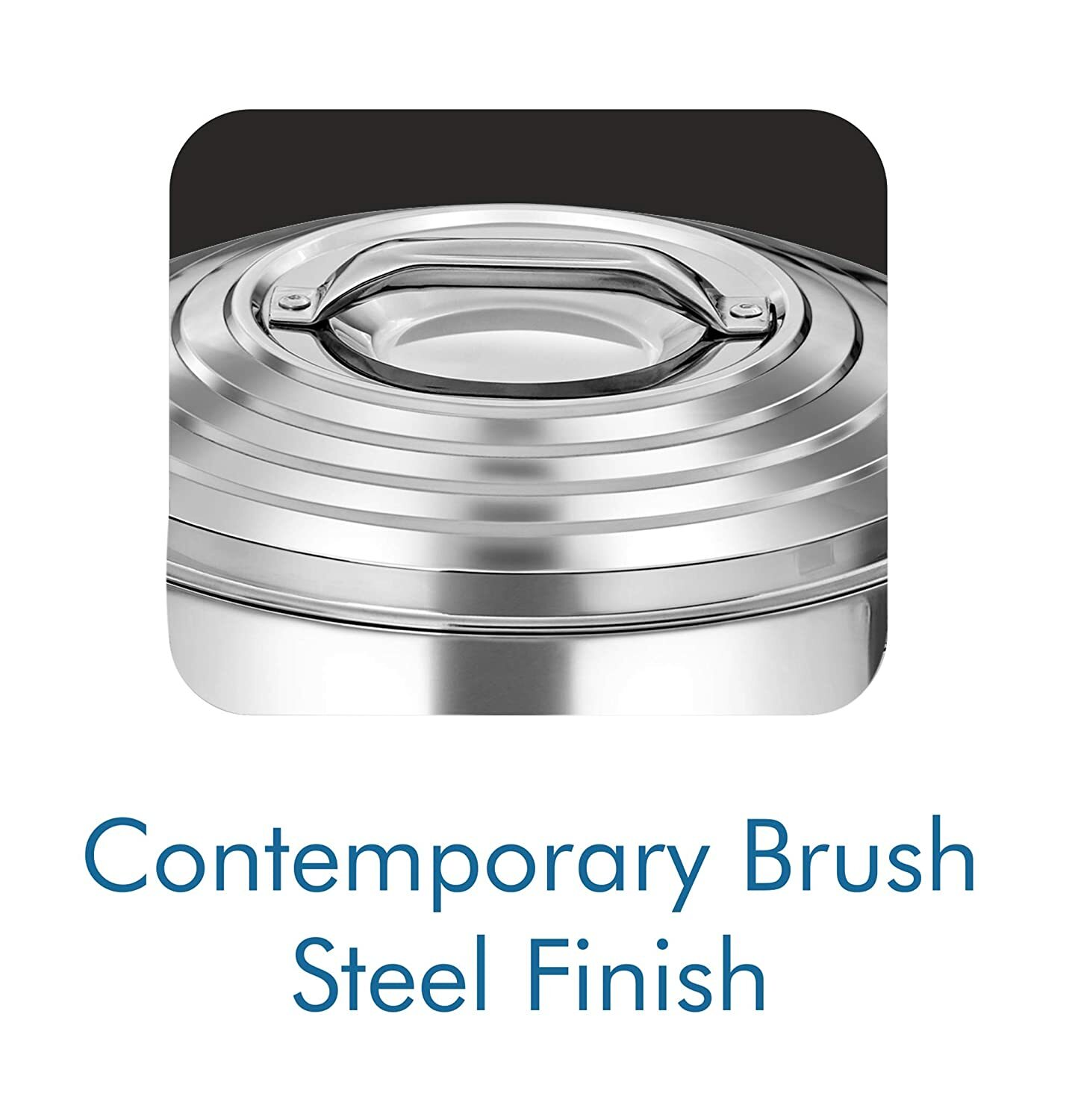 Milton Galaxia Stainless Steel Silver 1 Pc Casserole, 2500 ml