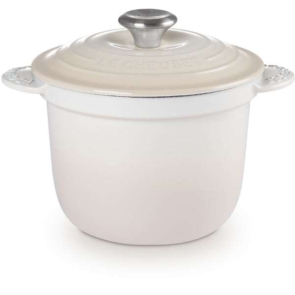 Le Creuset Cocotte Every Rice Pot 18cm 2.25qt Meringue Enamel Cast Iron