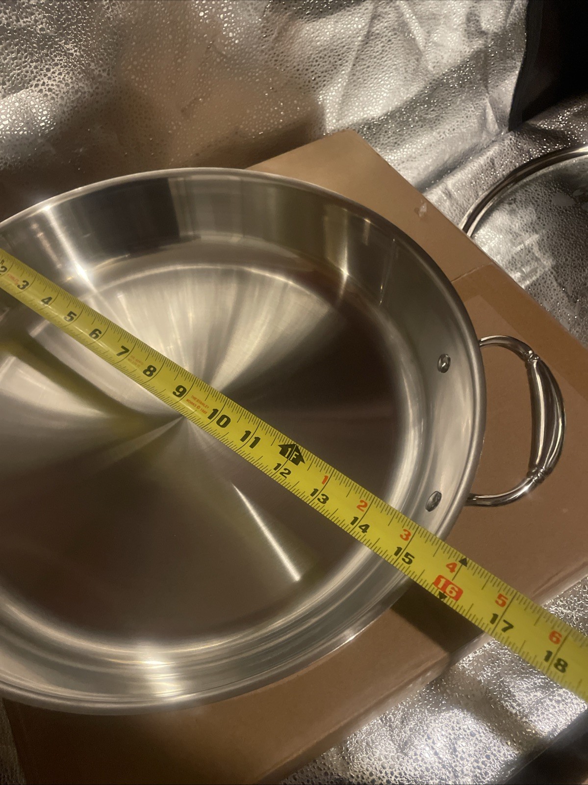 Princess House Stainless Steel Tri-Ply 15″ HERITAGE PAELLA Pan New In box #10838