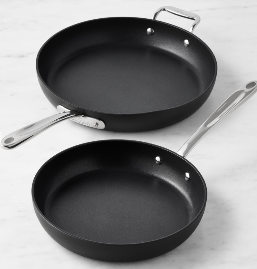 All-Clad HA1 Expert Nonstick Fry Pan Set 8 & 10 Inch Induction Safe NEW 100%