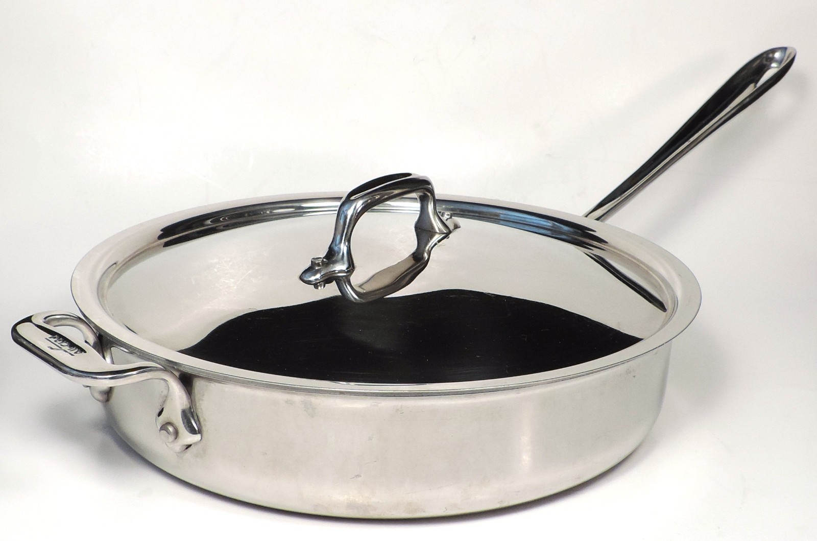 ALL-CLAD Stainless Steel SAUTE PAN W/ LID 11” X 2.5” Deep XLNT