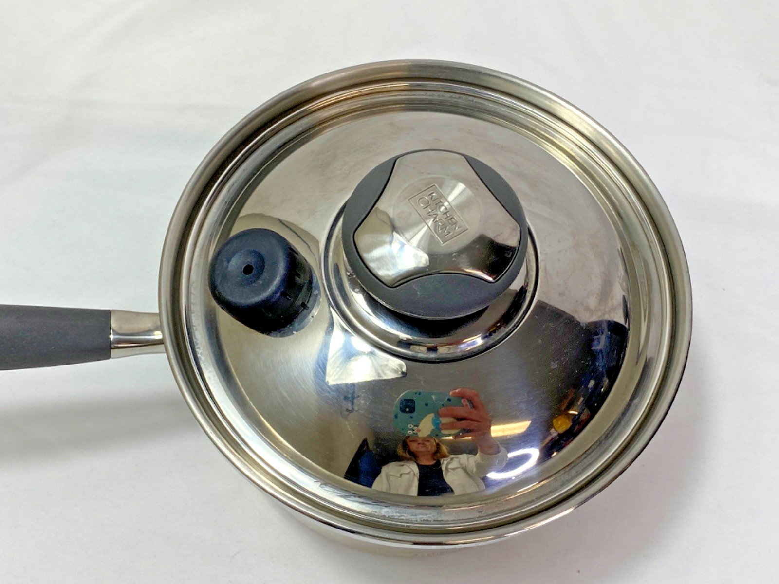 Kitchen Charm T304 Surgical Stainless 6 Piece Set-4 qt Dutch Oven /8″ Pan/2 QT.
