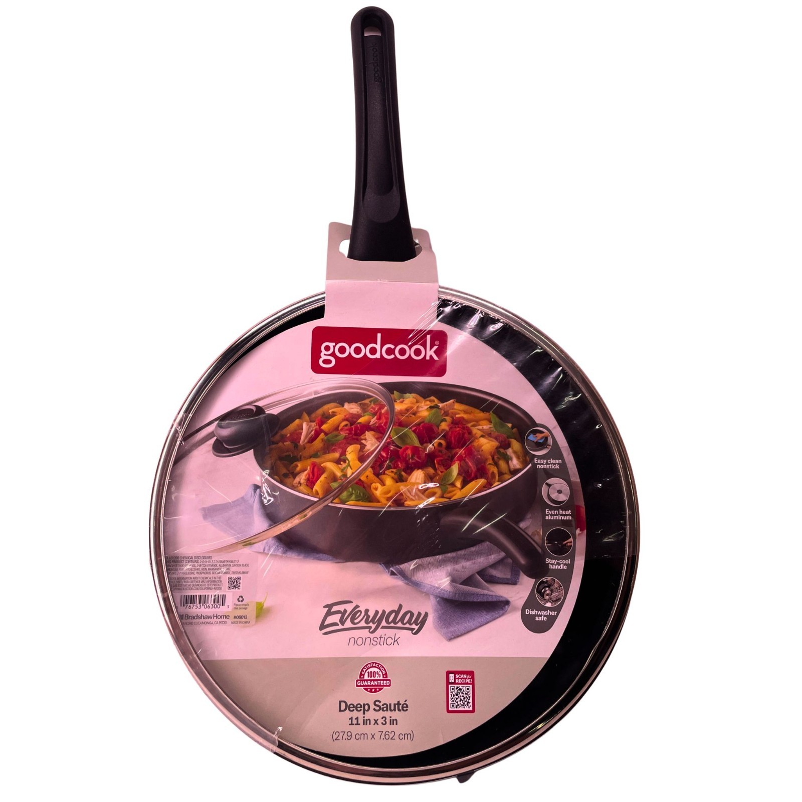 GoodCook Everyday Nonstick Deep Sauté Pan 11in / 28cm Aluminum Skillet New