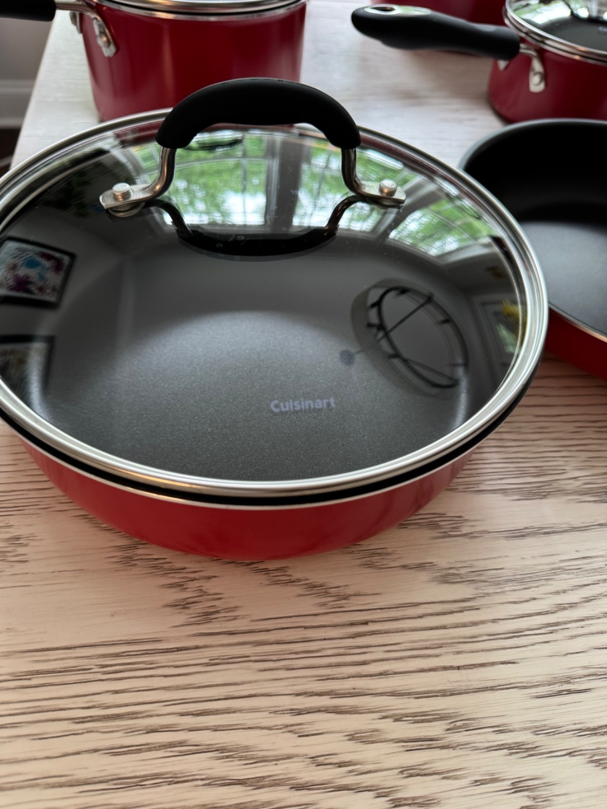 Cuisinart Advantage 11-Piece Nonstick Cookware – Model 55-11R – Red