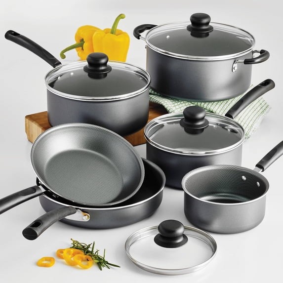 Tramontina Primaware Non-stick Cookware Set, 10 Piece, Gray, #80119/542