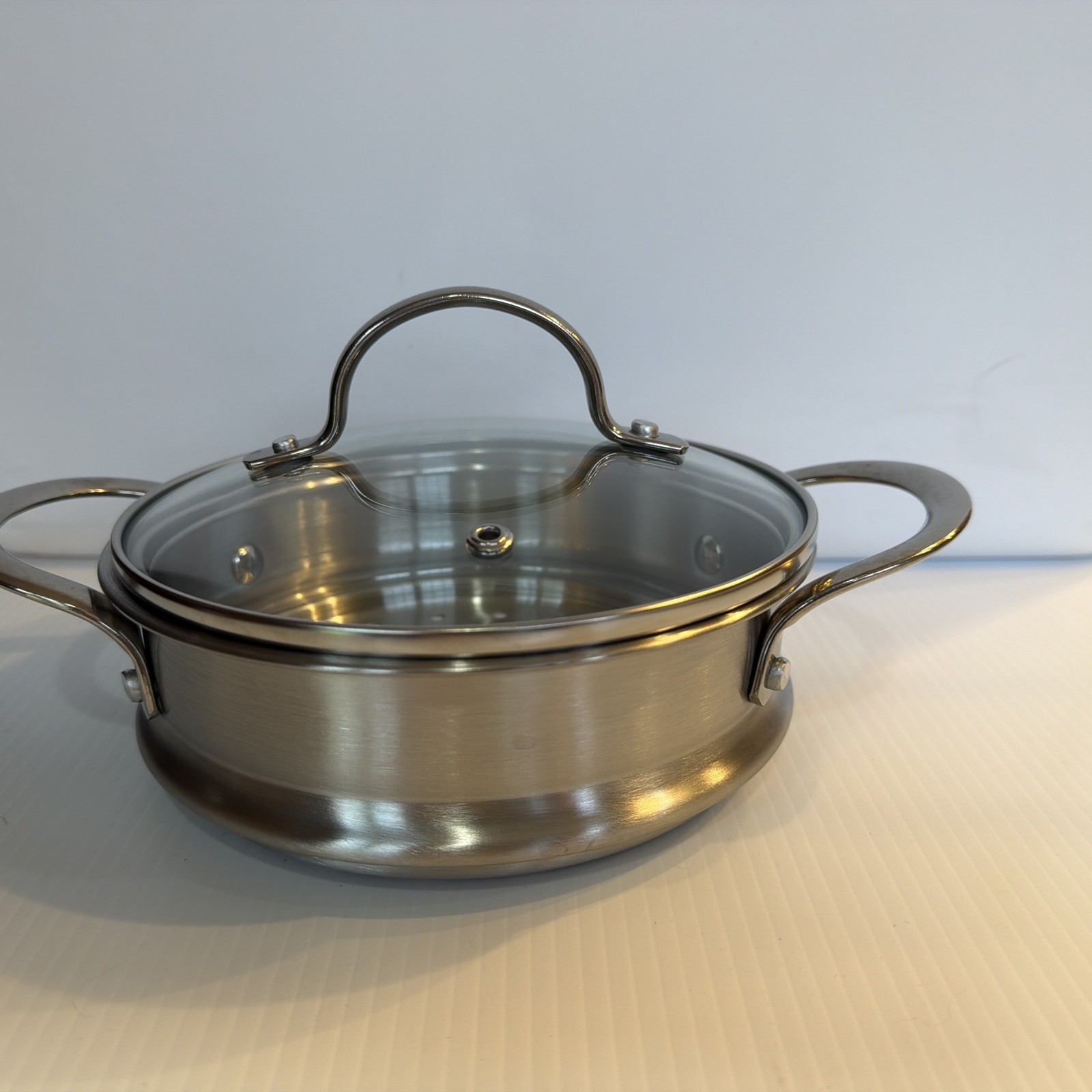 #Curtis Stone Mini Multi-Cooker Steamer Insert W/lid NEW