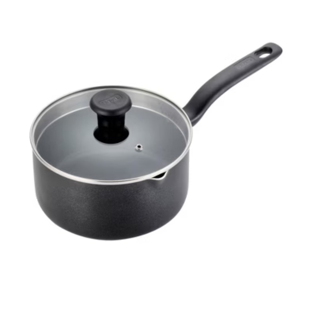 T-fal 3qt Saucepan with Lid, Simply Cook Nonstick Cookware Black new