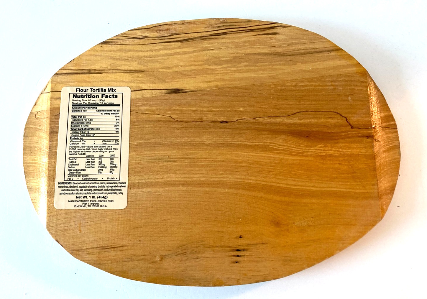 PIER 1 CAST IRON FAJITA SKILLET with WOODEN TRIVET, 6.5″ x 9″ OVAL, NEVER USED
