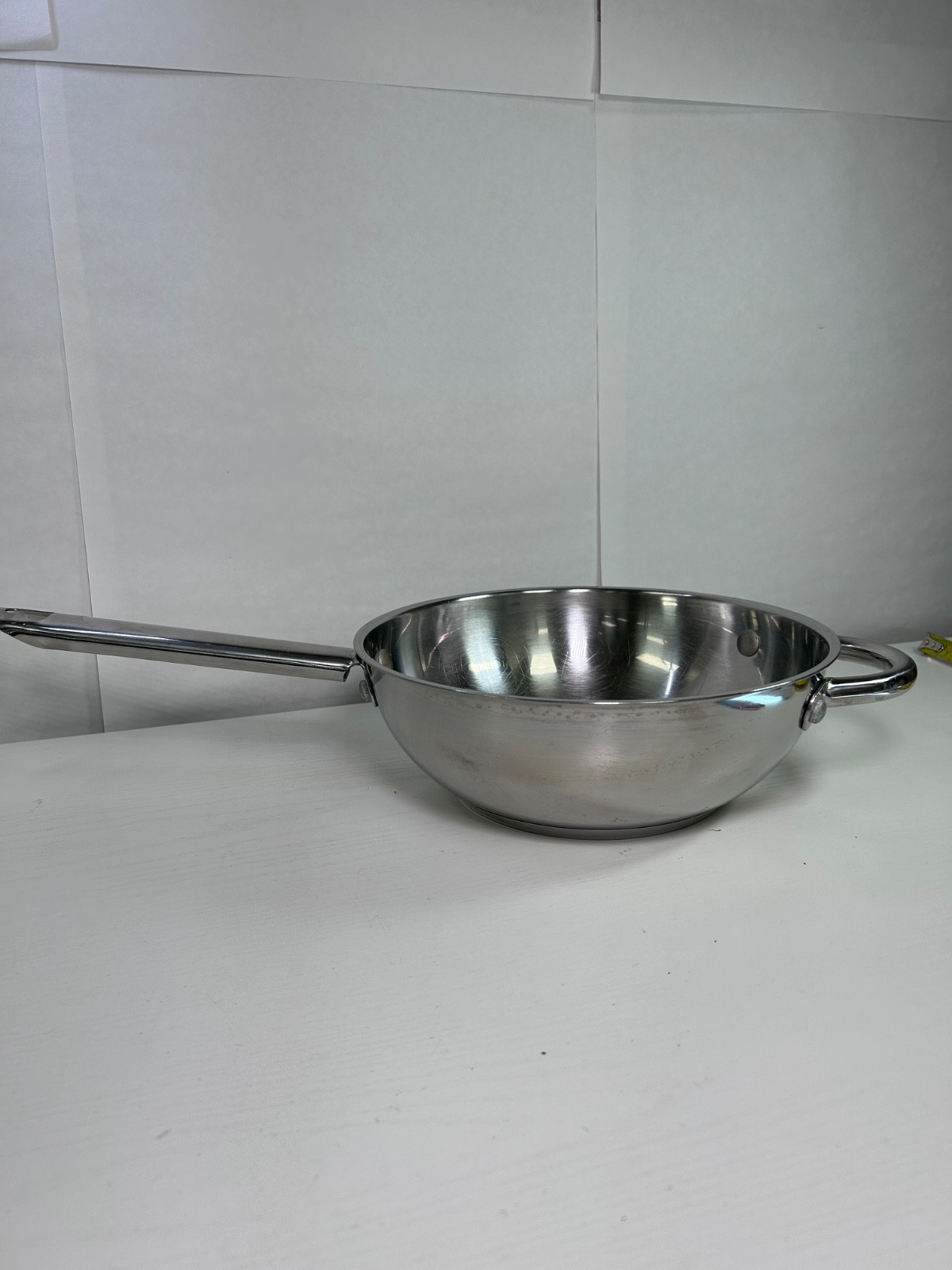 Wolfgang Puck Cafe Collection 18/10 Stainless Steel 10” Stir Fry/Saucier Skillet