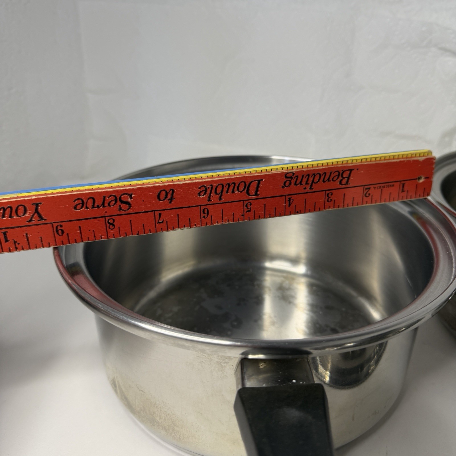 VAPO SEAL Sauce Pan 9” w Steamer Basket & Lid 7 Ply Surgical Stainless Steel