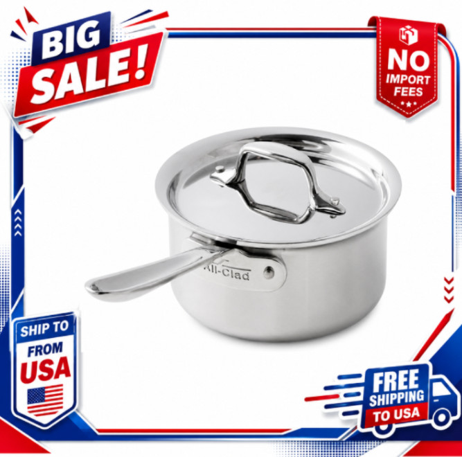 All-Clad D3 Tri-Ply Stainless-Steel Saucepan 1.5-Qt.