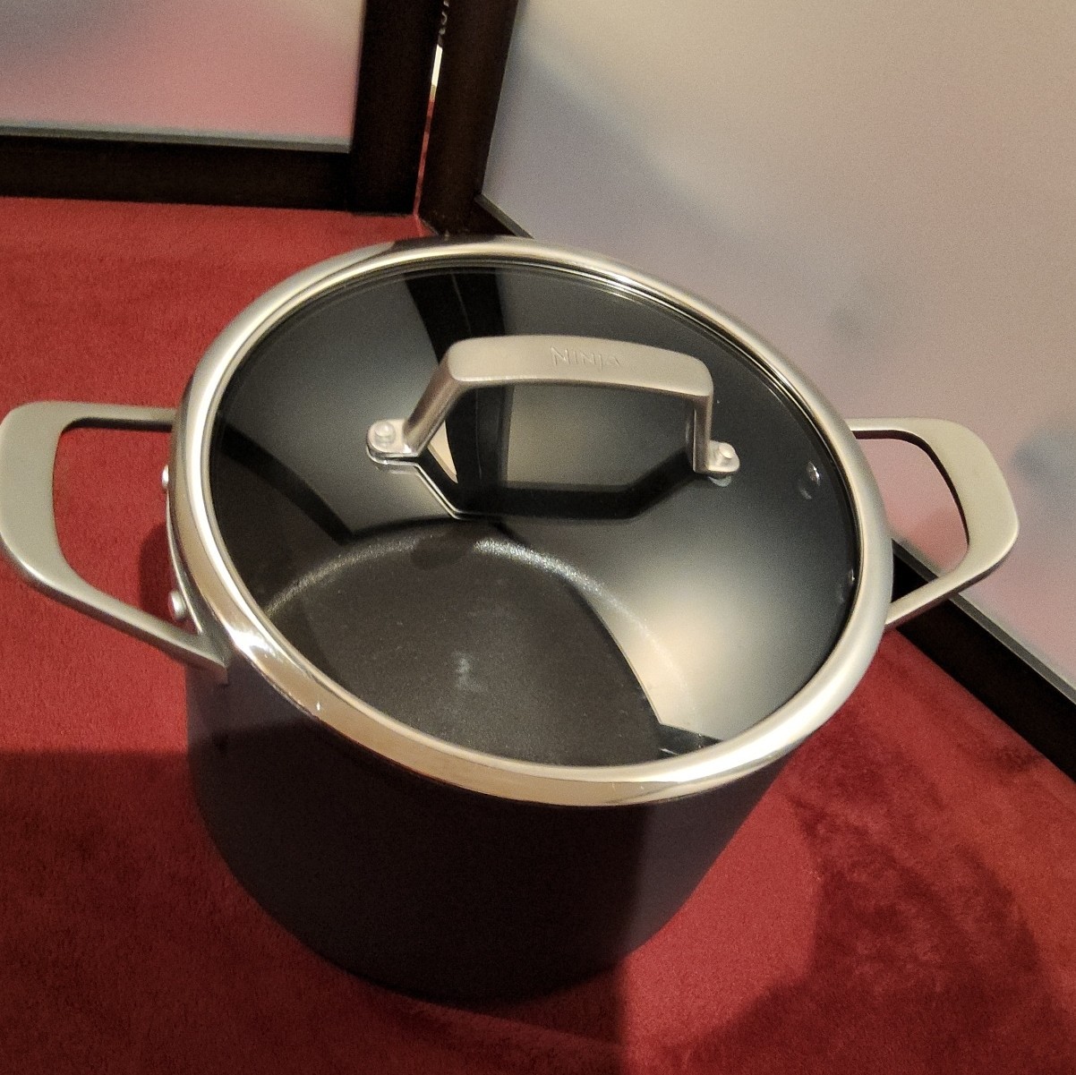 Ninja Foodi NeverStick 6.5 Qt Nonstick Stockpot w/ Glass Lid, Induction