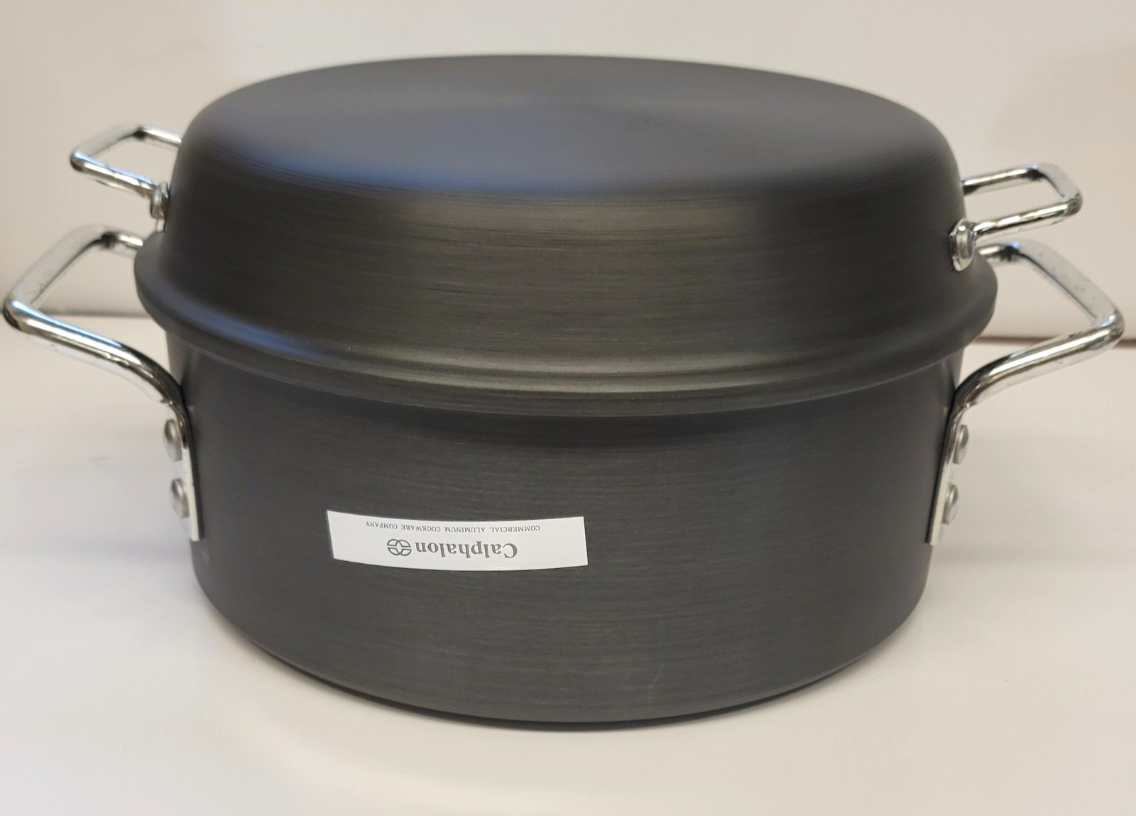 NEW Calphalon Commercial 5 Qt Dutch Oven Pot Aluminum w Dome Lid Deep Casserole