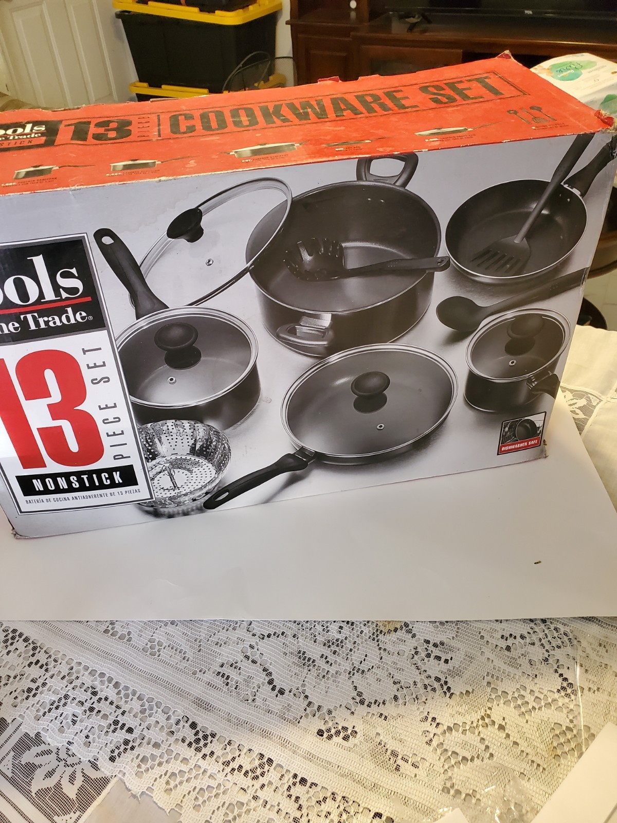 Tools of the Trade Nonstick 13-Pc. Cookware Set Stainless Steel
