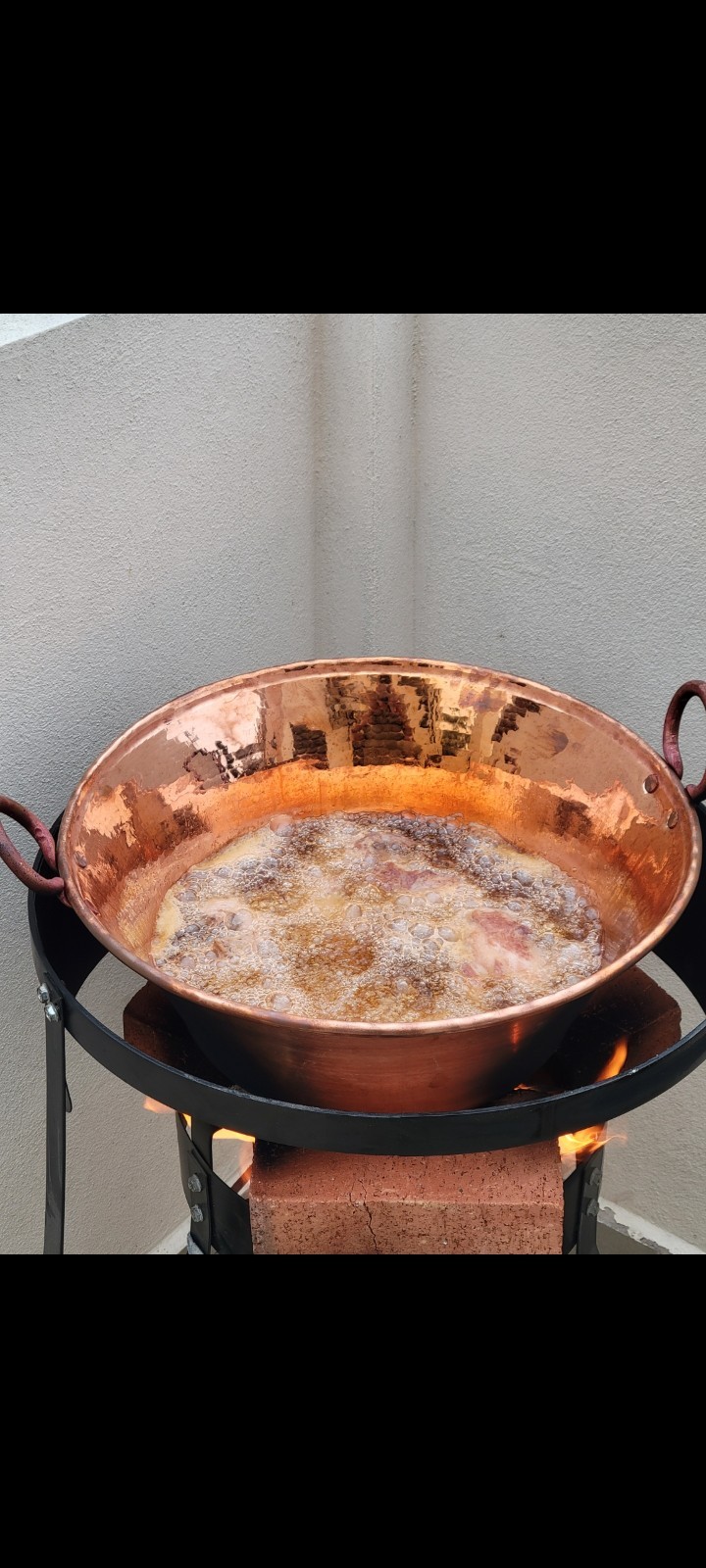 Cazo De Cobre, 14″ Authentic Copper Pot, Heavy Duty Hammered Wok Jam Pan, Mad…