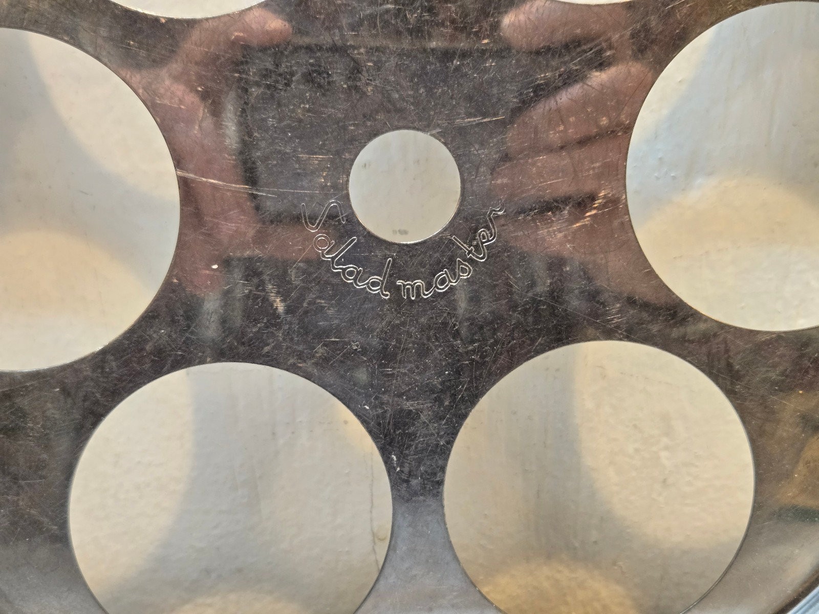 VINTAGE SALADMASTER STAINLESS 10.25″ EGG POACHING INSERT, NO CUPS