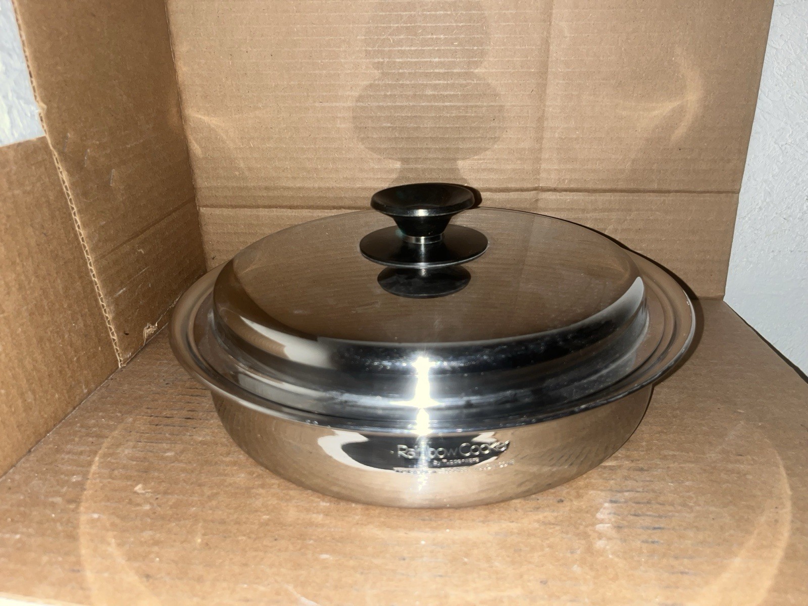 Rainbow Cooker 7-Ply 304 Tupperware Stainless Steel Cookware 11” No Handle W/Lid