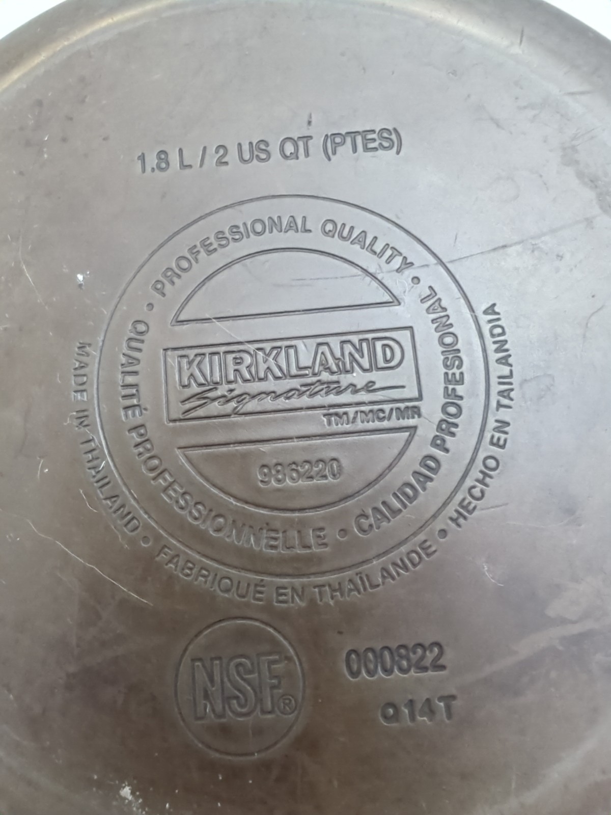 Kirkland Signature 2qt Saucepan Anodized Nonstick Aluminum Sauté Pot & Lid