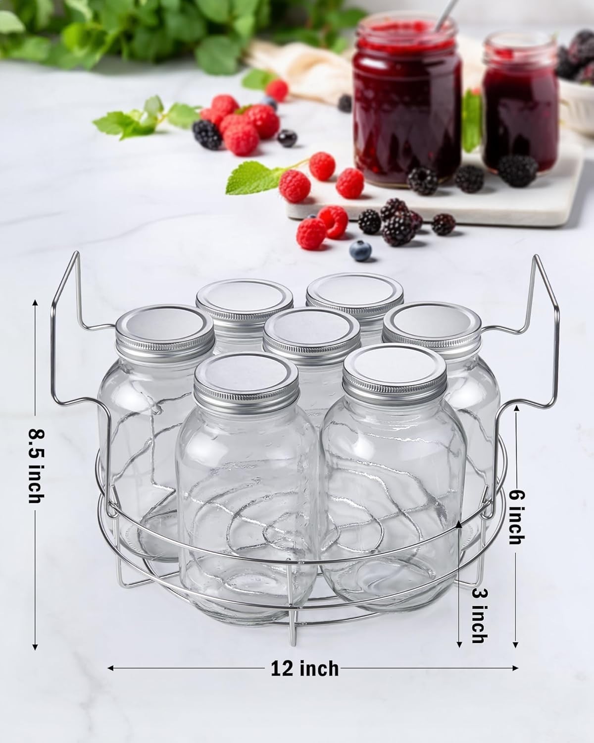 Professional 24 Quart Stainless Steel Stock Pot with Lid, Water Bath Canner w…