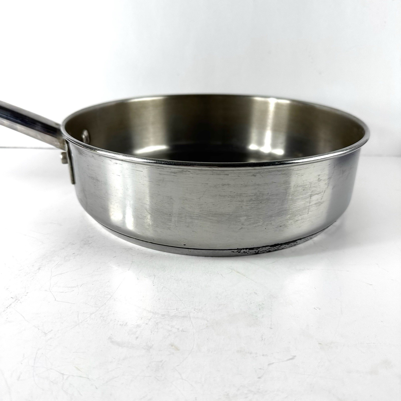 Anolon Sauté Pan 10 Inch Stainless Steel 3 QT 2.8 L Q14T Impact Bonded Even Heat