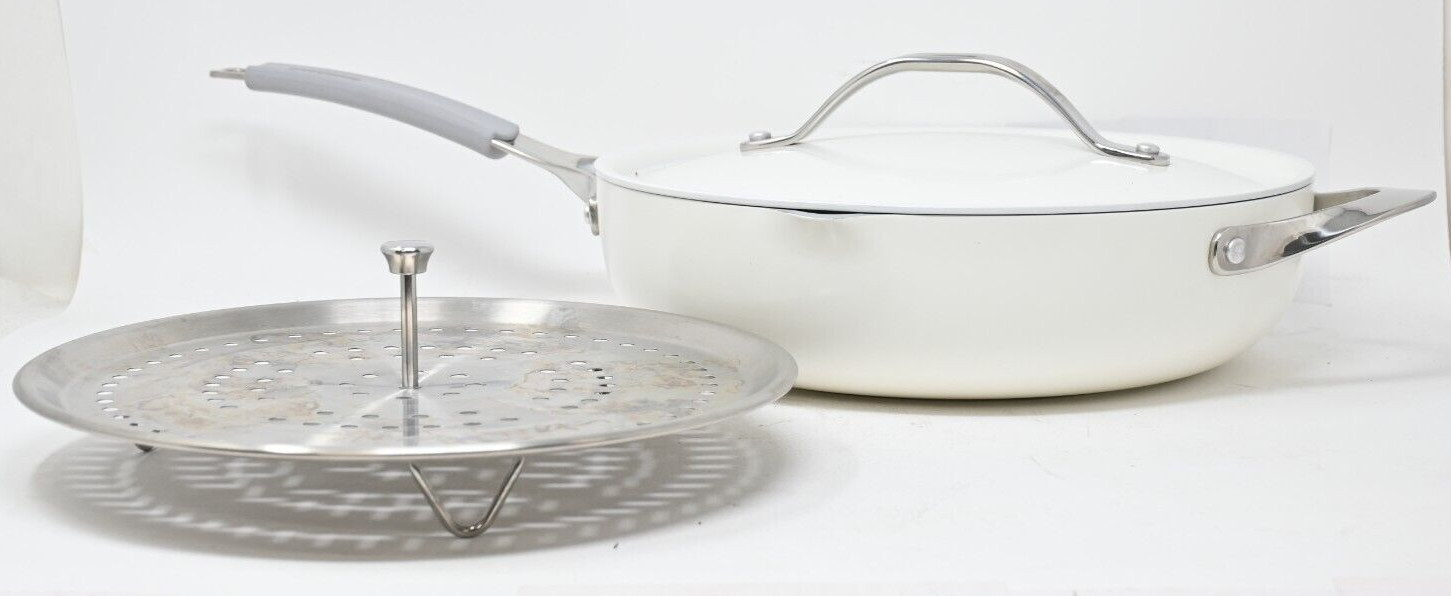 Tramontina Non-Stick All In One 5qt/4.7L 5pc Set Ceramic Non-Toxic White