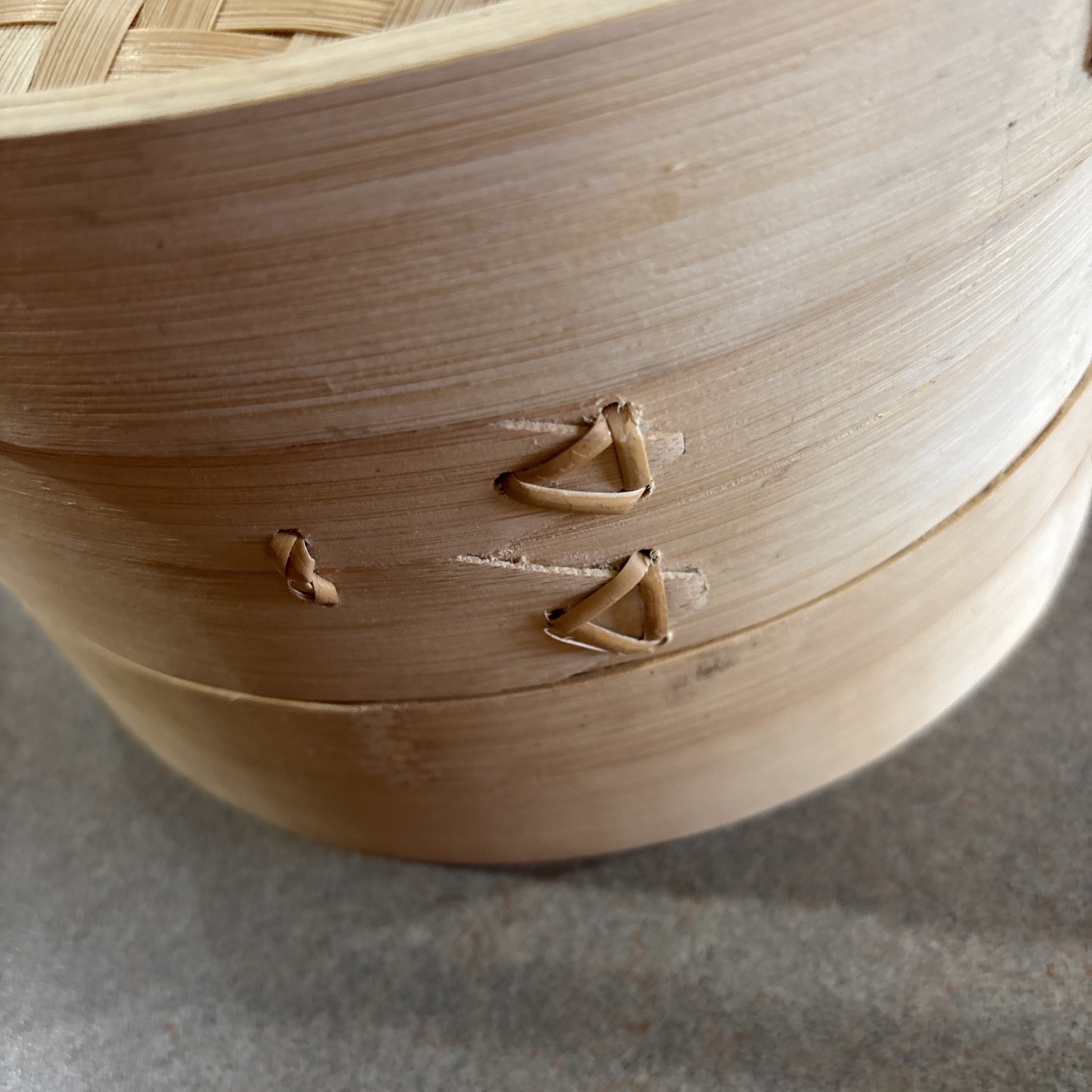 BAMBOO STEAMER 10″ NON STICK NEW OPEN BOX 10 INCH VEGGIE STEAMERW/ CARE INSTRUCT