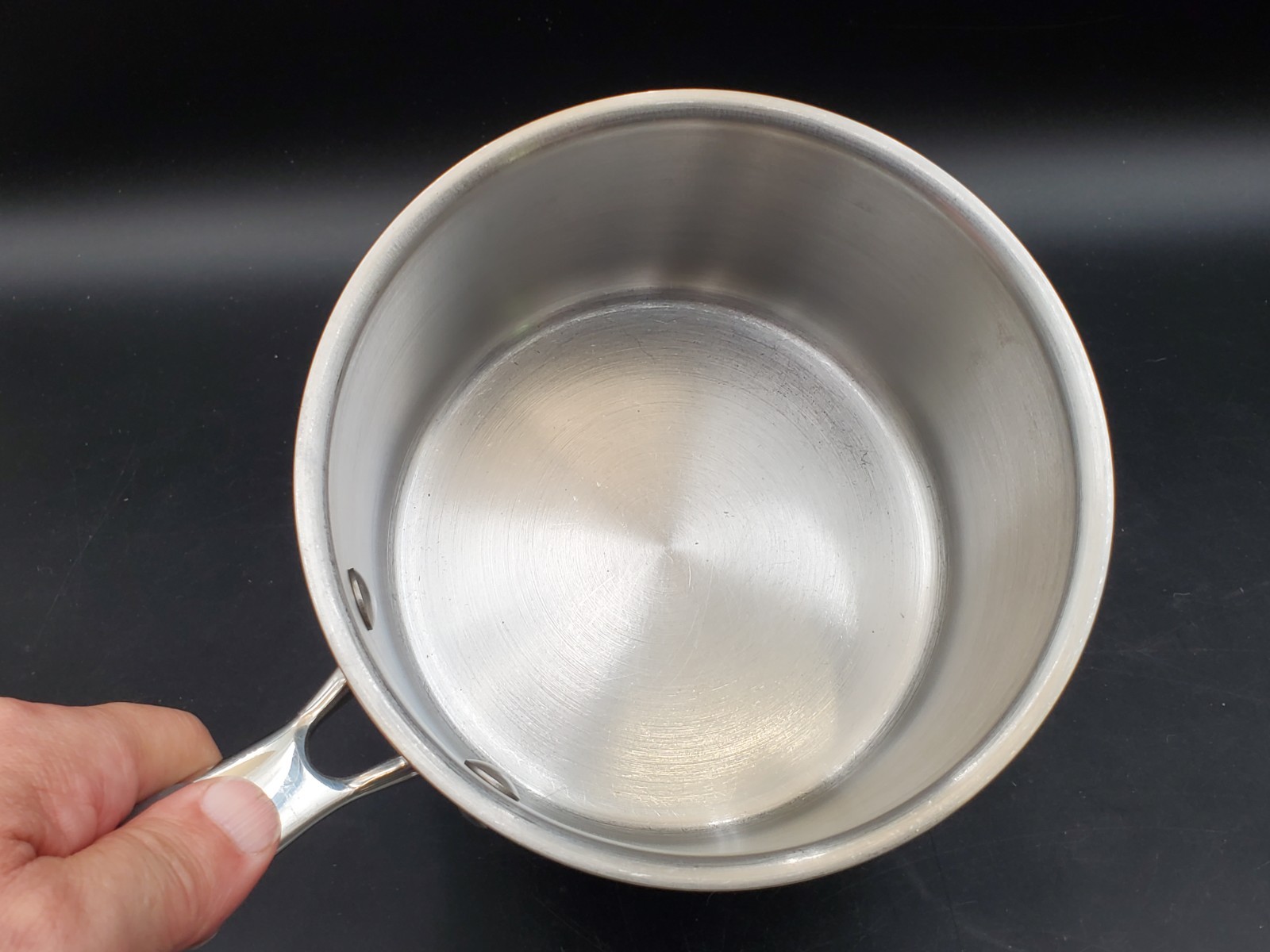 Kitchen Aid 1 & 2 QT Saucepans, 18/10 Stainless Steel, Impact Bonded, w/ Lids