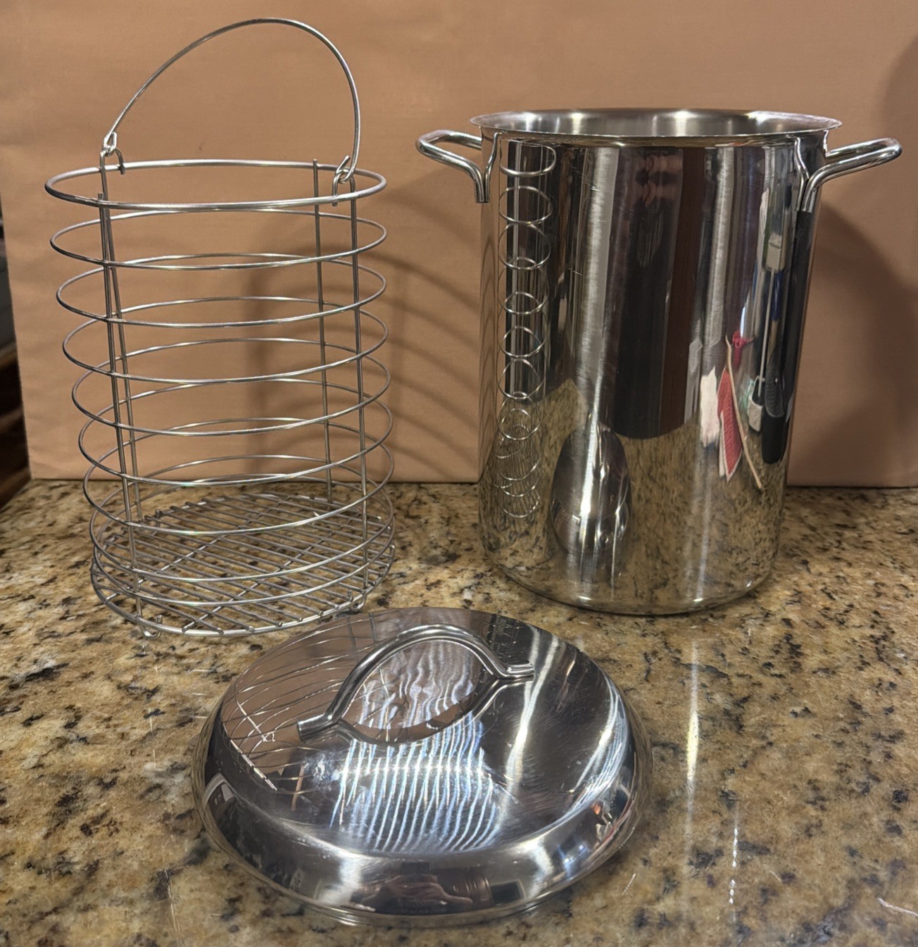 3-Quart Stainless Steel Asparagus/Corn Steamer Pot With Basket And Lid