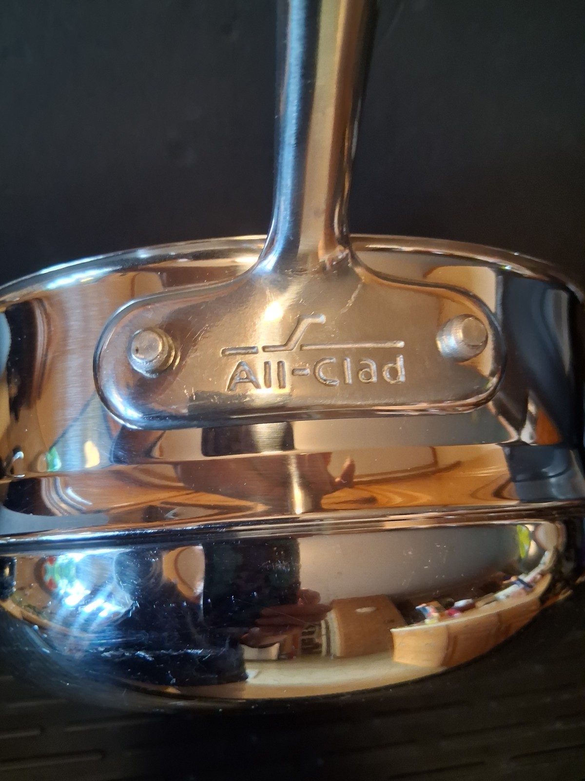 All-Clad 8″ Stainless 3 Qt Steamer Basket Insert Strainer Long Handle EXCELLENT