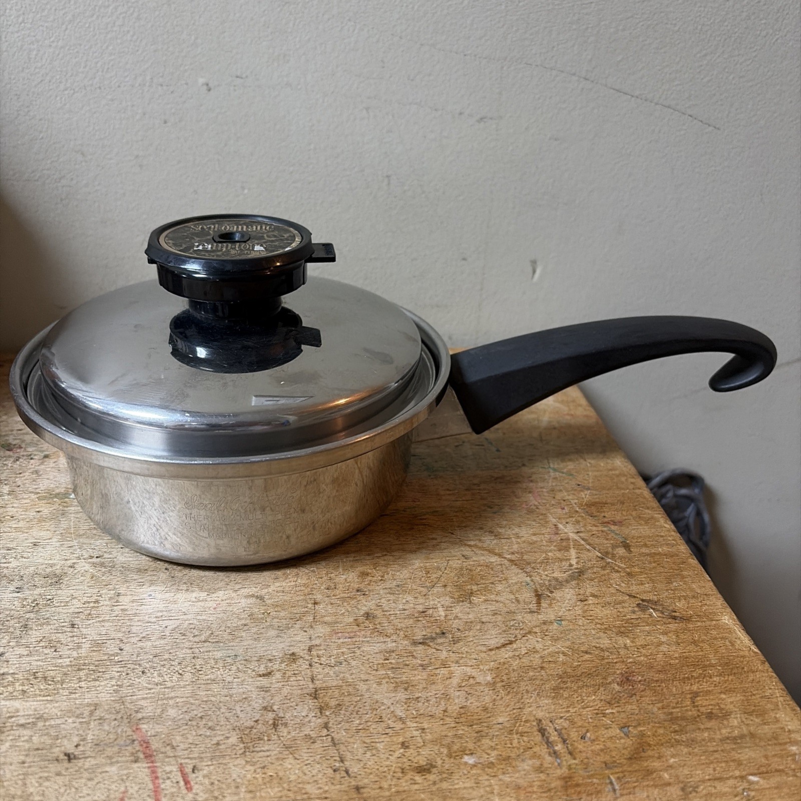 Seal-O-Matic Temp-Tone Thermium MultiPlex 1 Qt 6×2” Pan Vented Lid Stainless USA