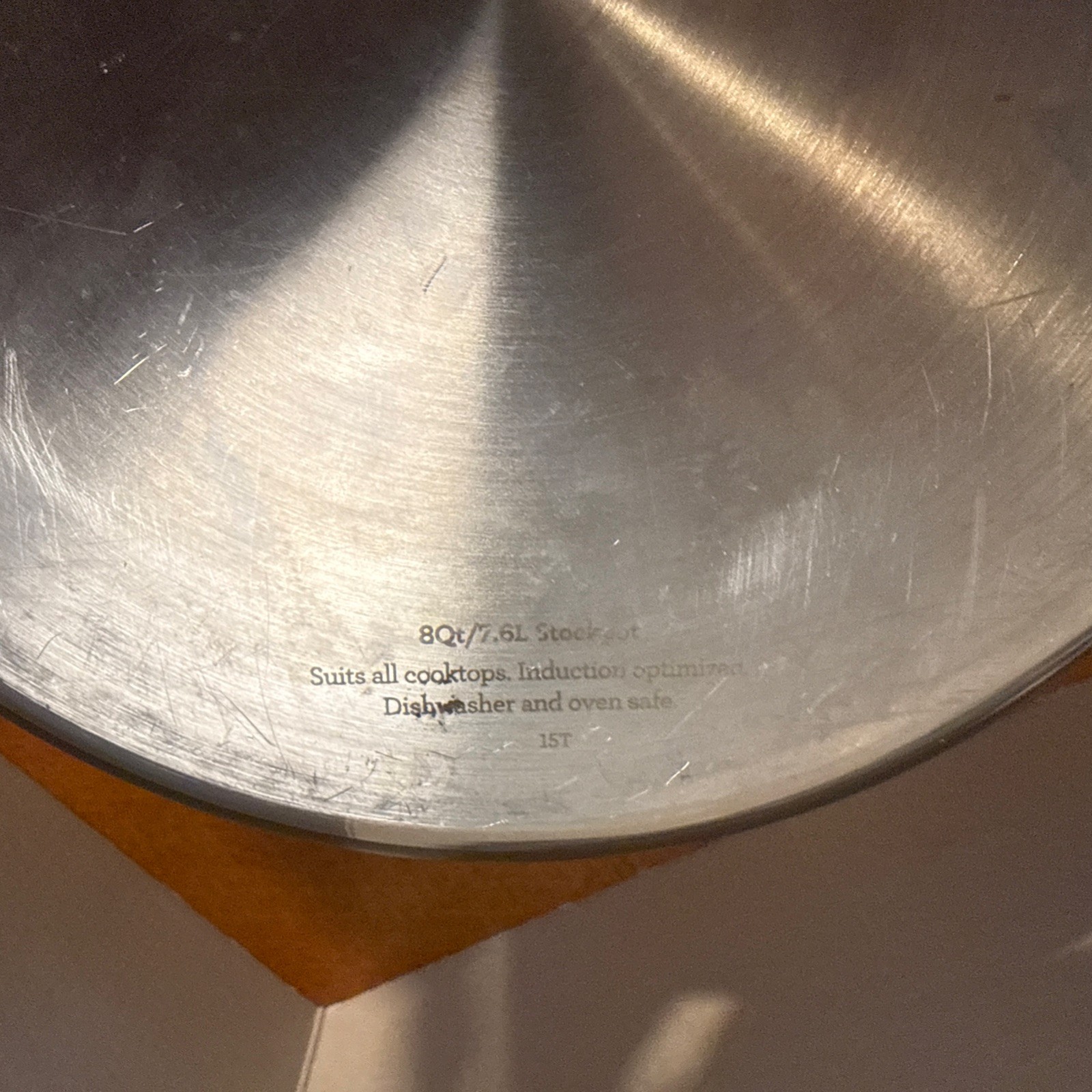 Breville 8 qt Quart Thermal Pro Hard-Anodized Stock Pot & Stainless Lid