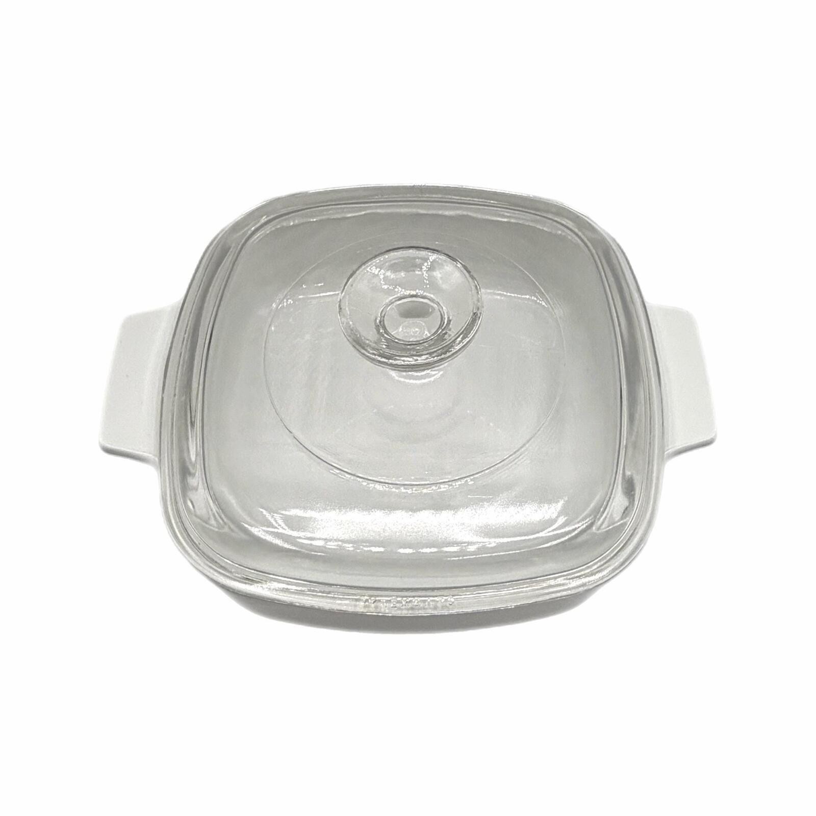 Vintage CorningWare A-1-B 1 Liter White Casserole Dish with Glass Lid A7C