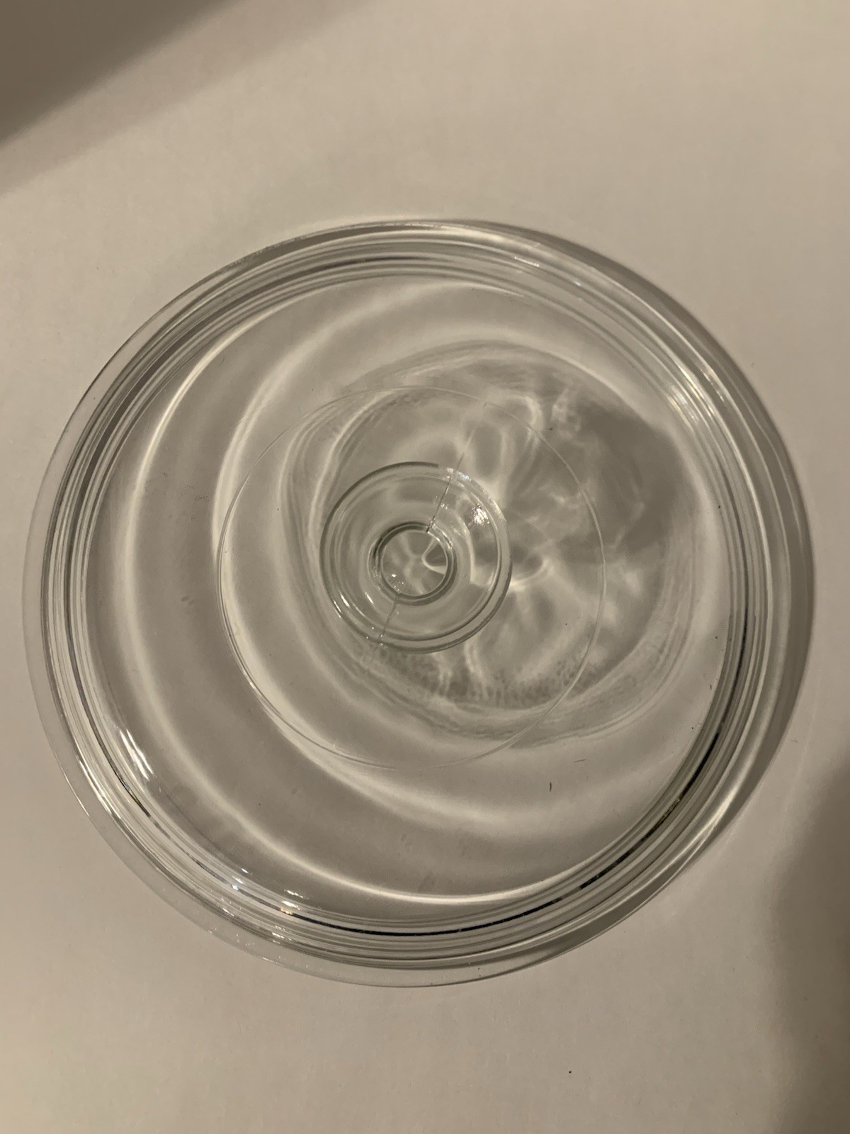 Genuine Pyrex G5C Glass Replacement Lid 8″ Round Black Knob Clear Tempered Glass