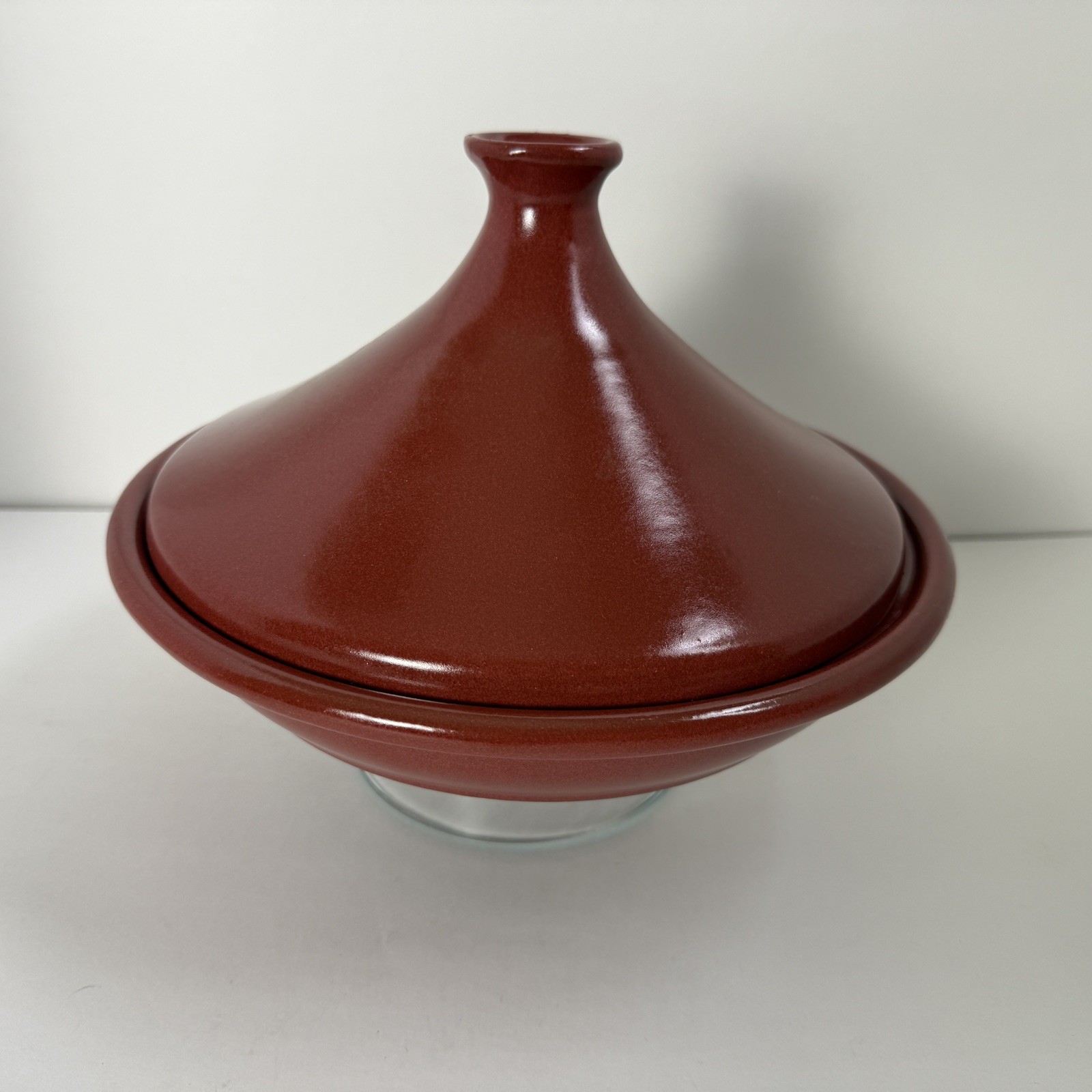 New Tagine Burgundy Emile Henry Made in France Flame Ceramic 10” FREE SHIP