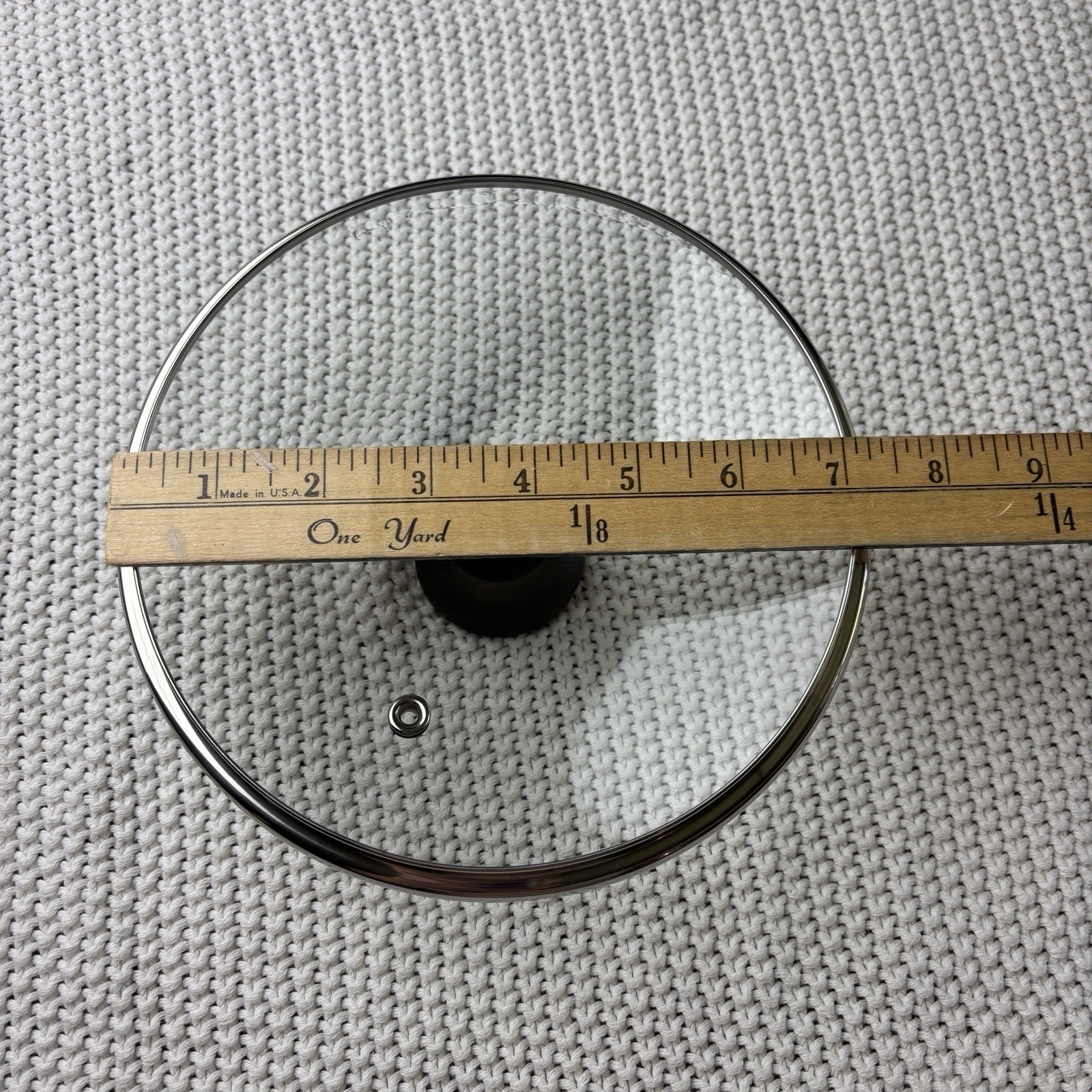 T-FAL 7″ Inner Rim 7.5” OD Glass Vented Strainer Replacement Lid for Pot Pan