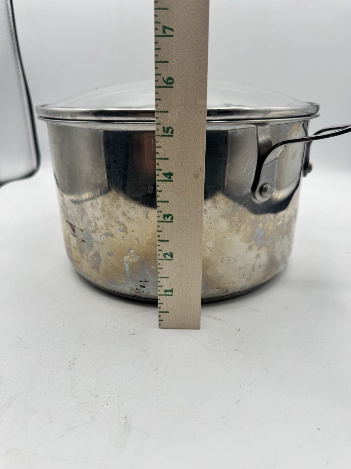 Emeril Lagasse 5 Qt 4.7 L Stock Pot Dutch Oven Stainless Steel with Clear Lid