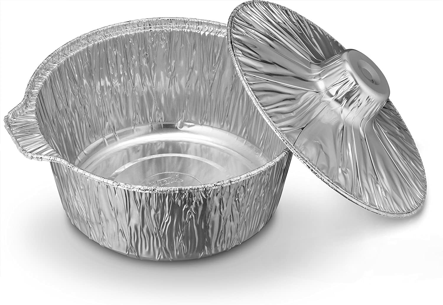 JetFoil Aluminum Round Foil Pan Heavy Duty Disposable Food Containers with Lids