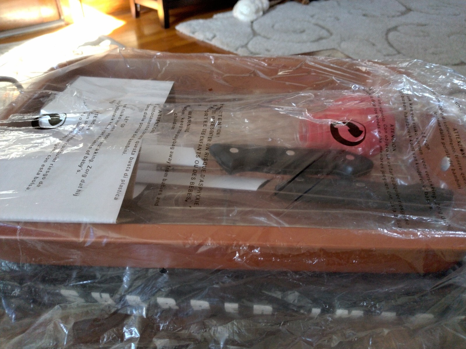 Sharper Image Nonstick Roasting Pan with Carving Knife, Fork & Baster NEW IN BOX