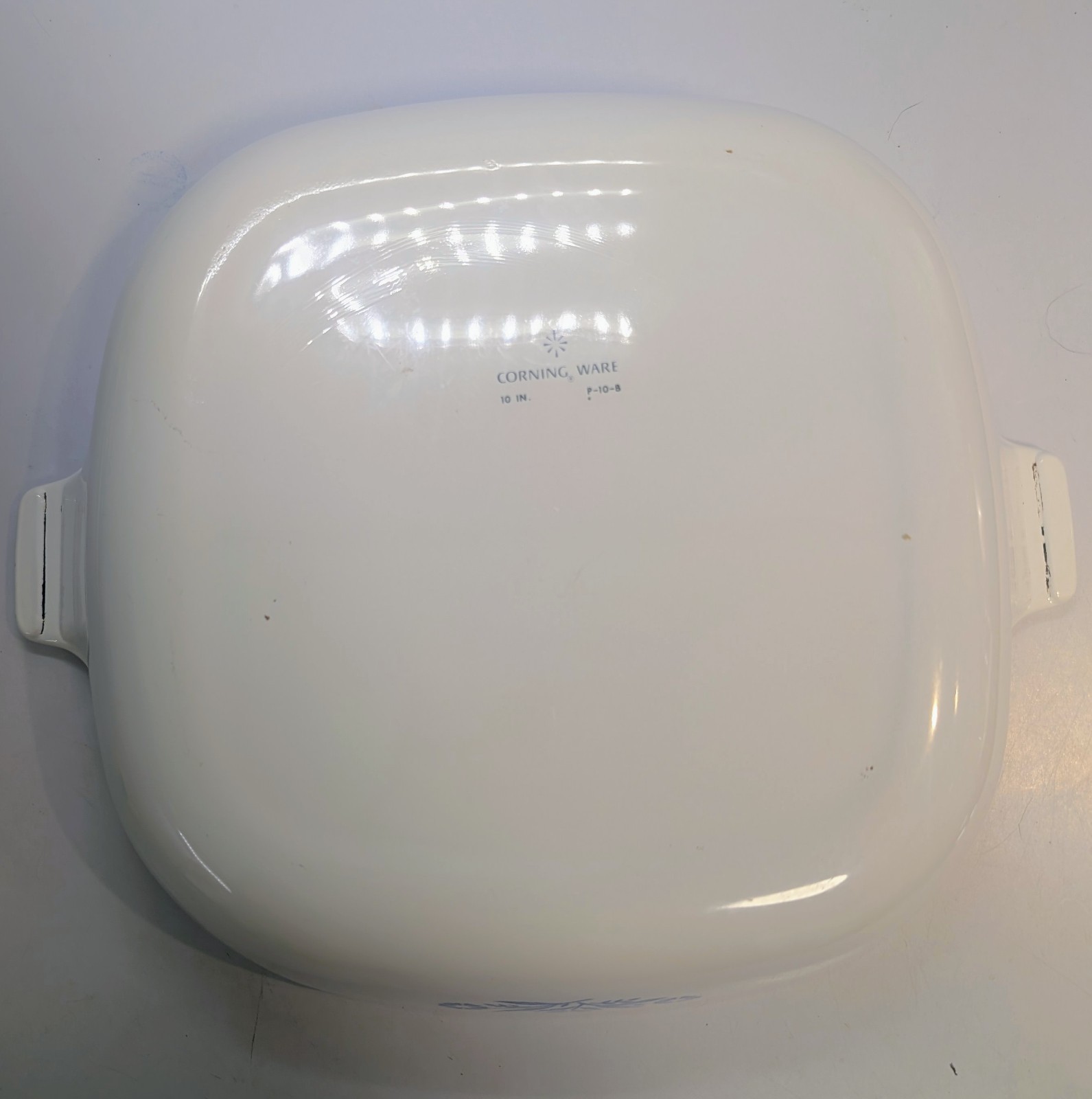 Corning Ware 10 Inch. Casserole Blue Cornflower w/ Pyroceram Lid