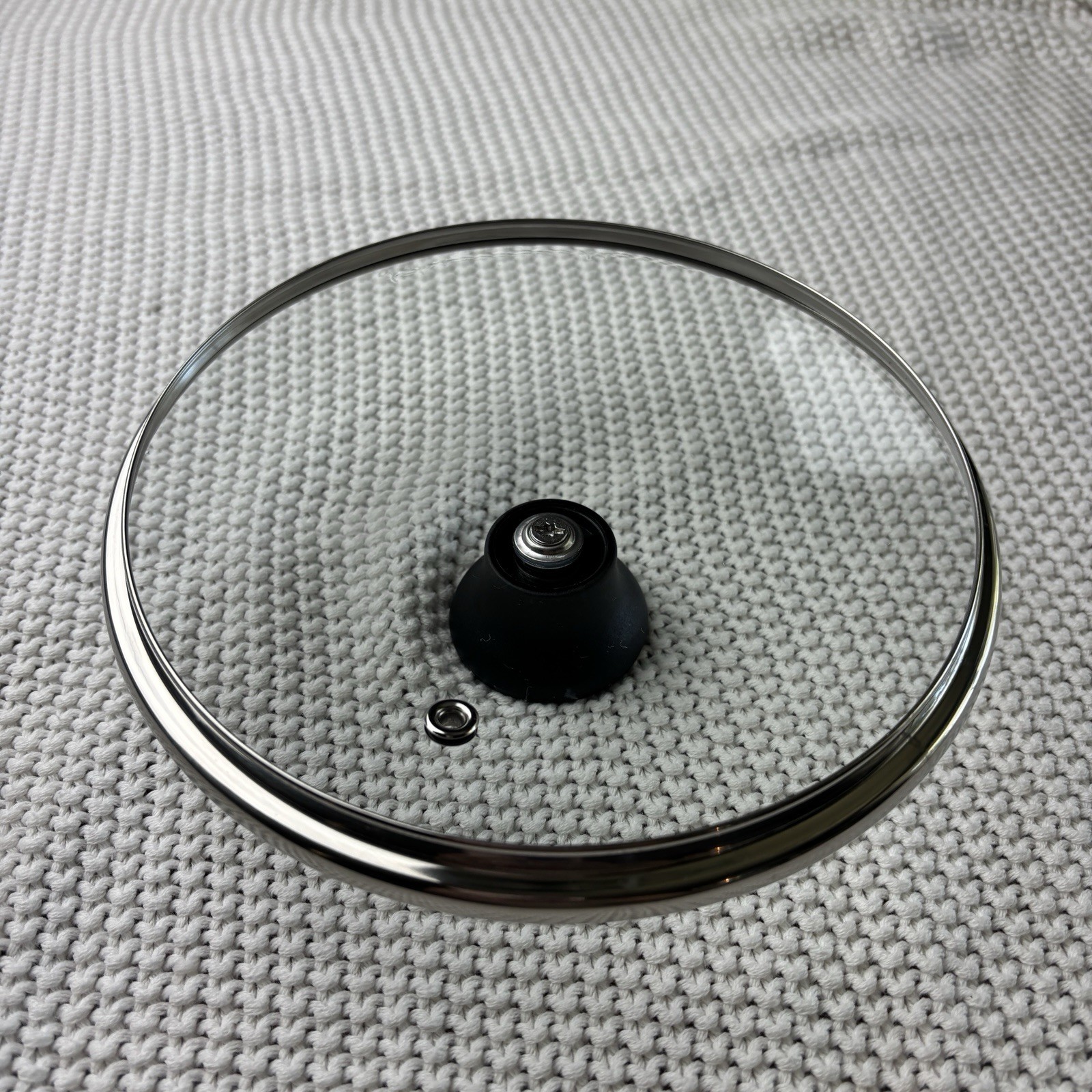 T-FAL 7″ Inner Rim 7.5” OD Glass Vented Strainer Replacement Lid for Pot Pan